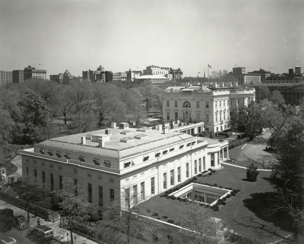 The renovated West Wing. Library of Congress. Click to enlarge.